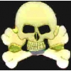 SKULL AND CROSSBONES ENAMEL PIN